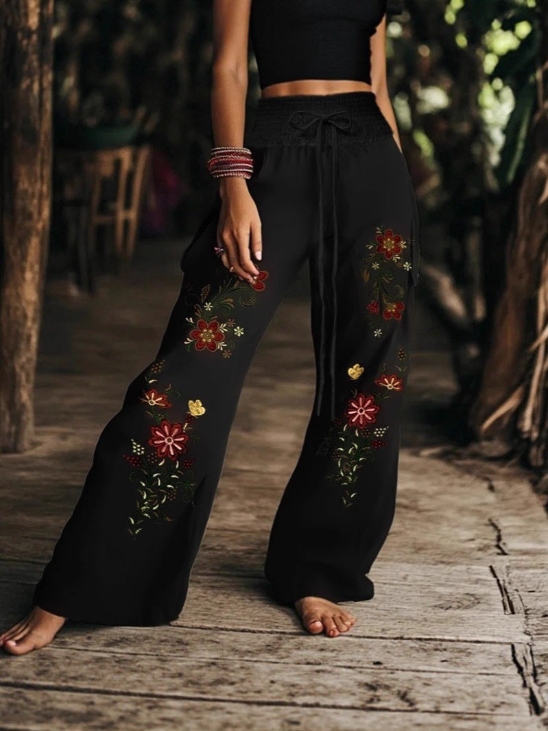 Pantalón Casual con Estampado Floral