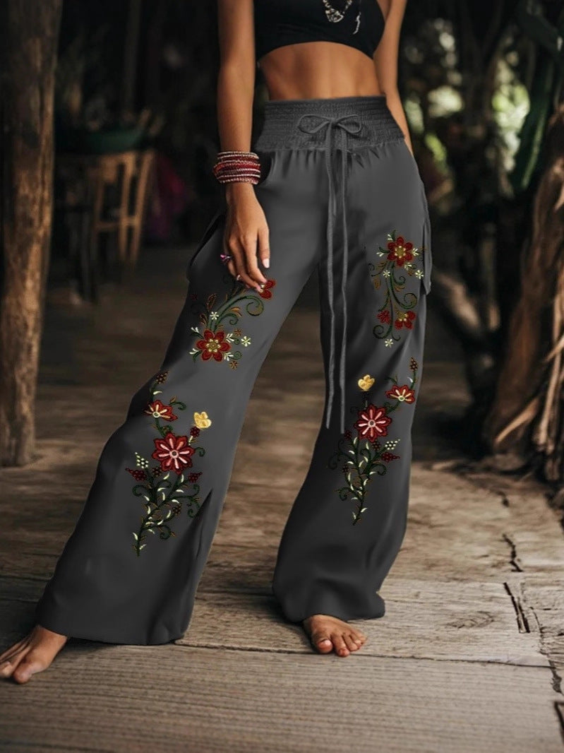 Pantalón Casual con Estampado Floral