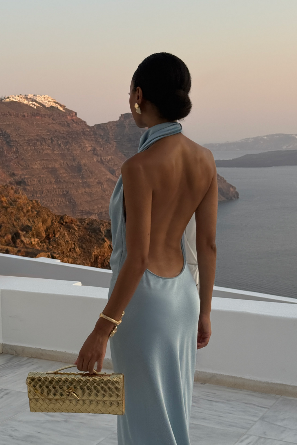VESTIDO LARGO AZUL