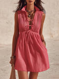 Mini Vestido Bohemio Chic sin Mangas