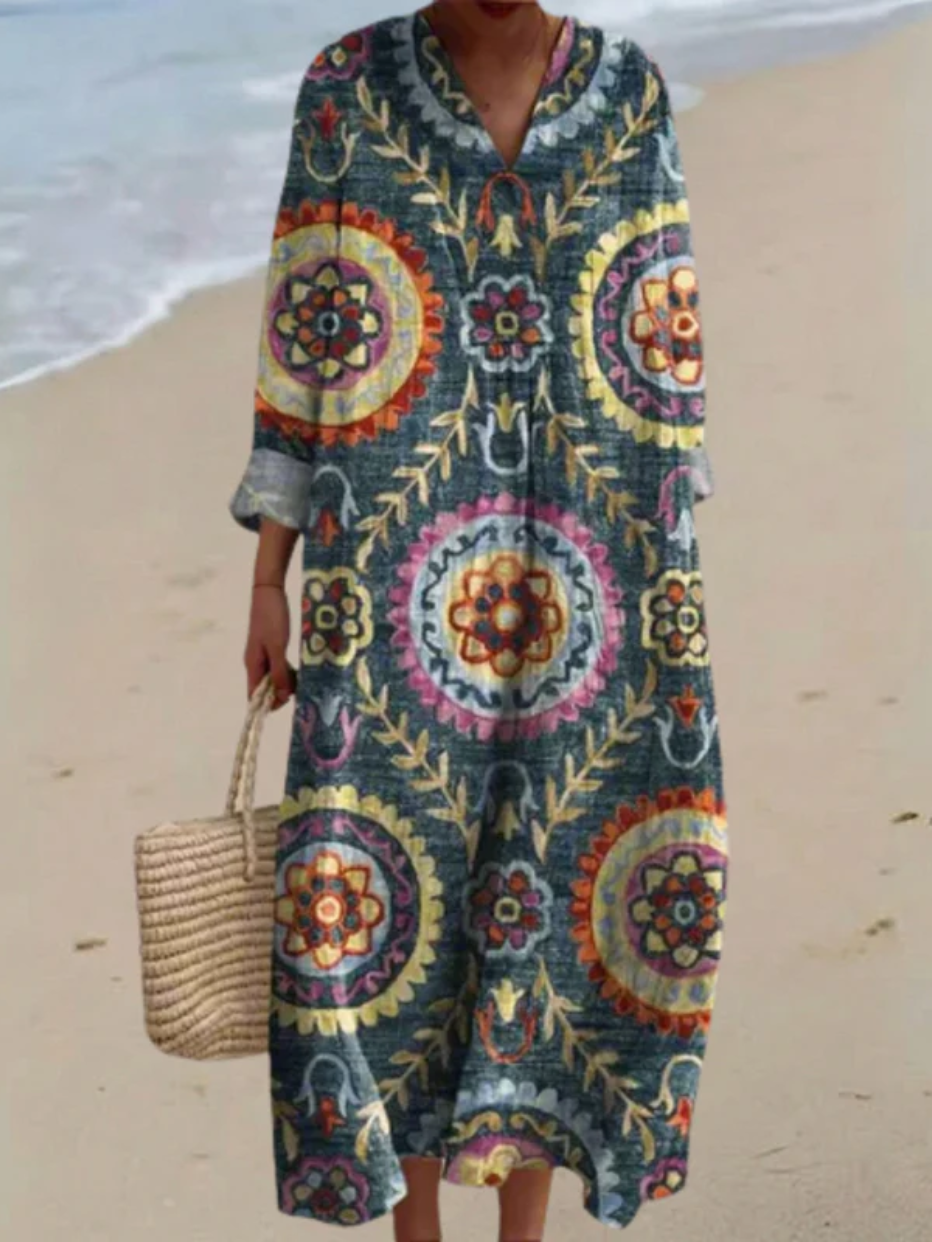Ashley - Vestido Vintage Geométrico