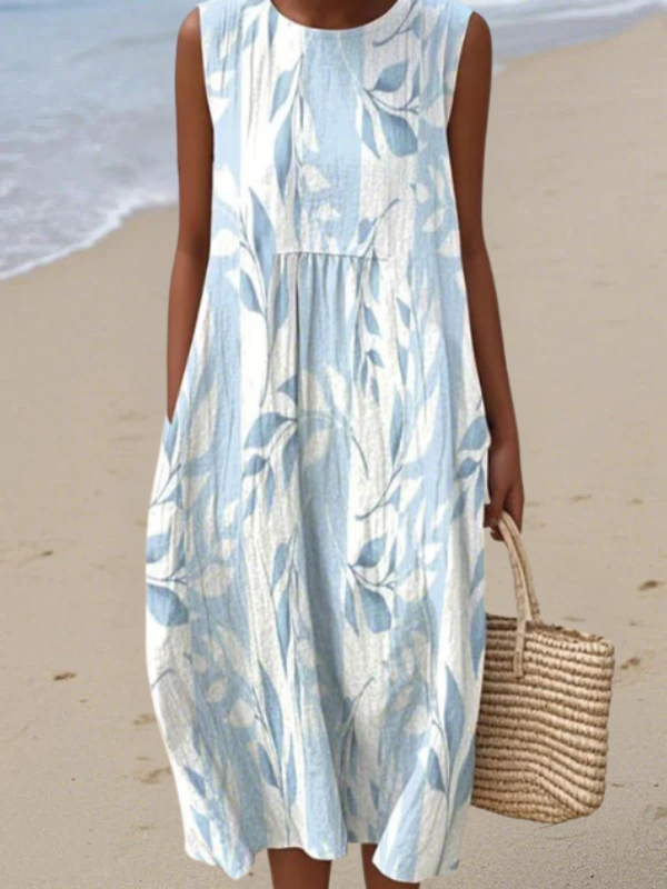 Vestido midi de hoja Joy™