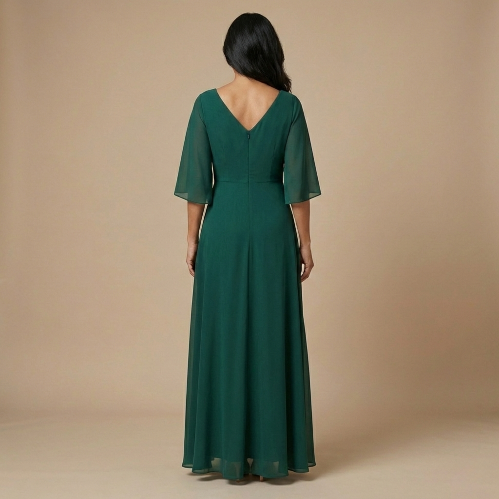 Vestido Lucía™ - Chifón con Escote en V