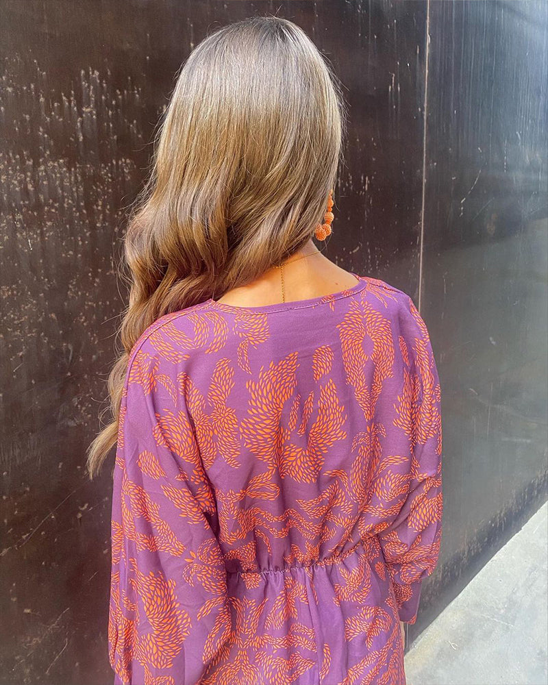 Celeste | Vestido Midi Elegante con Estampado Floral