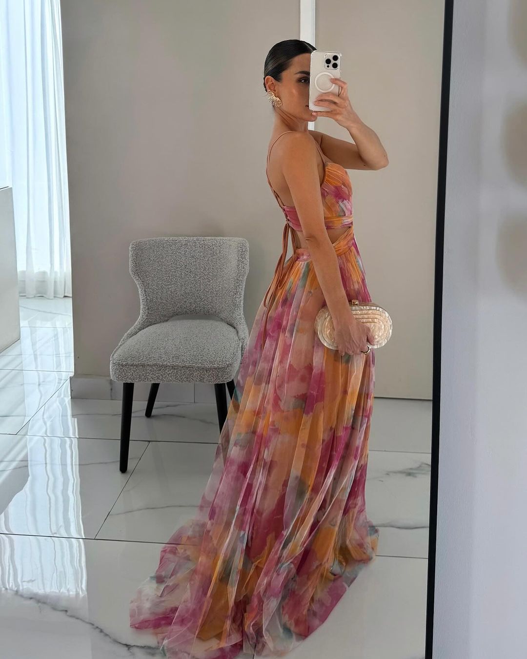 Giselle | Vestido Maxi Encantador con Estampado Floral