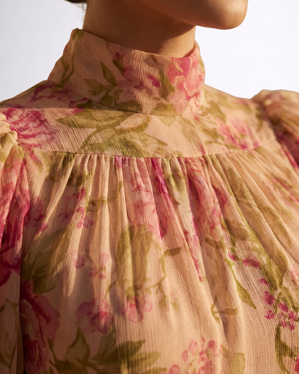 Rosario | Vestido Largo Floral de Chiffon