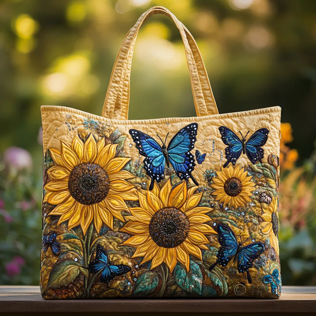 Bolso Artesanal | Girasoles y Mariposa