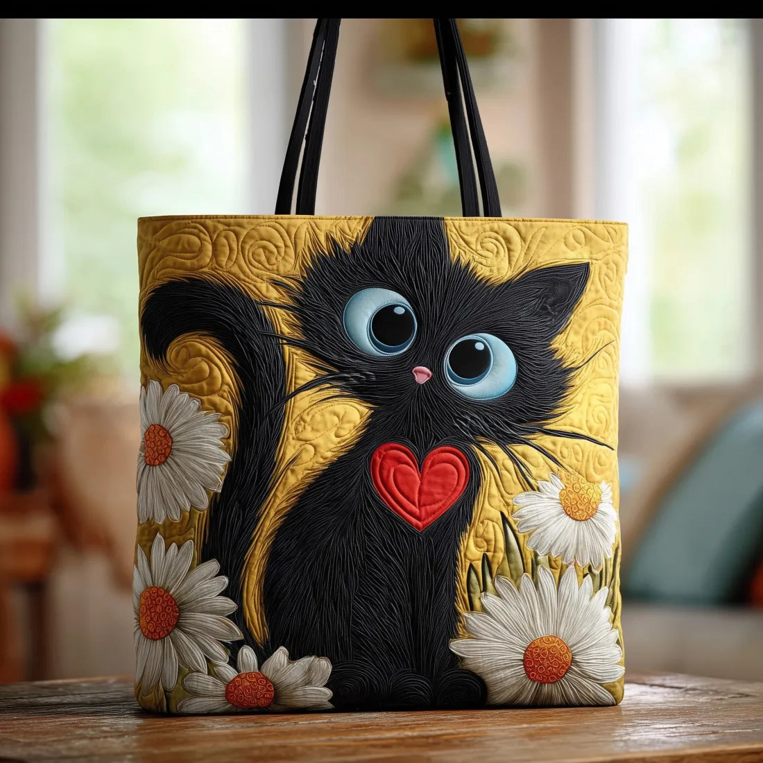 Bolso Artesanal | El Gato Negro y las Flores