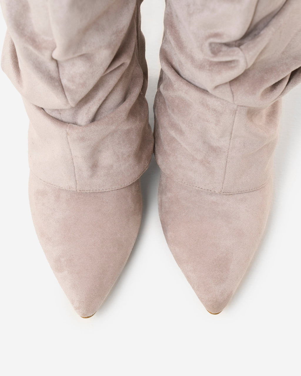 Lavista | Botas Slouchy de Ante hasta la Rodilla - Taupe