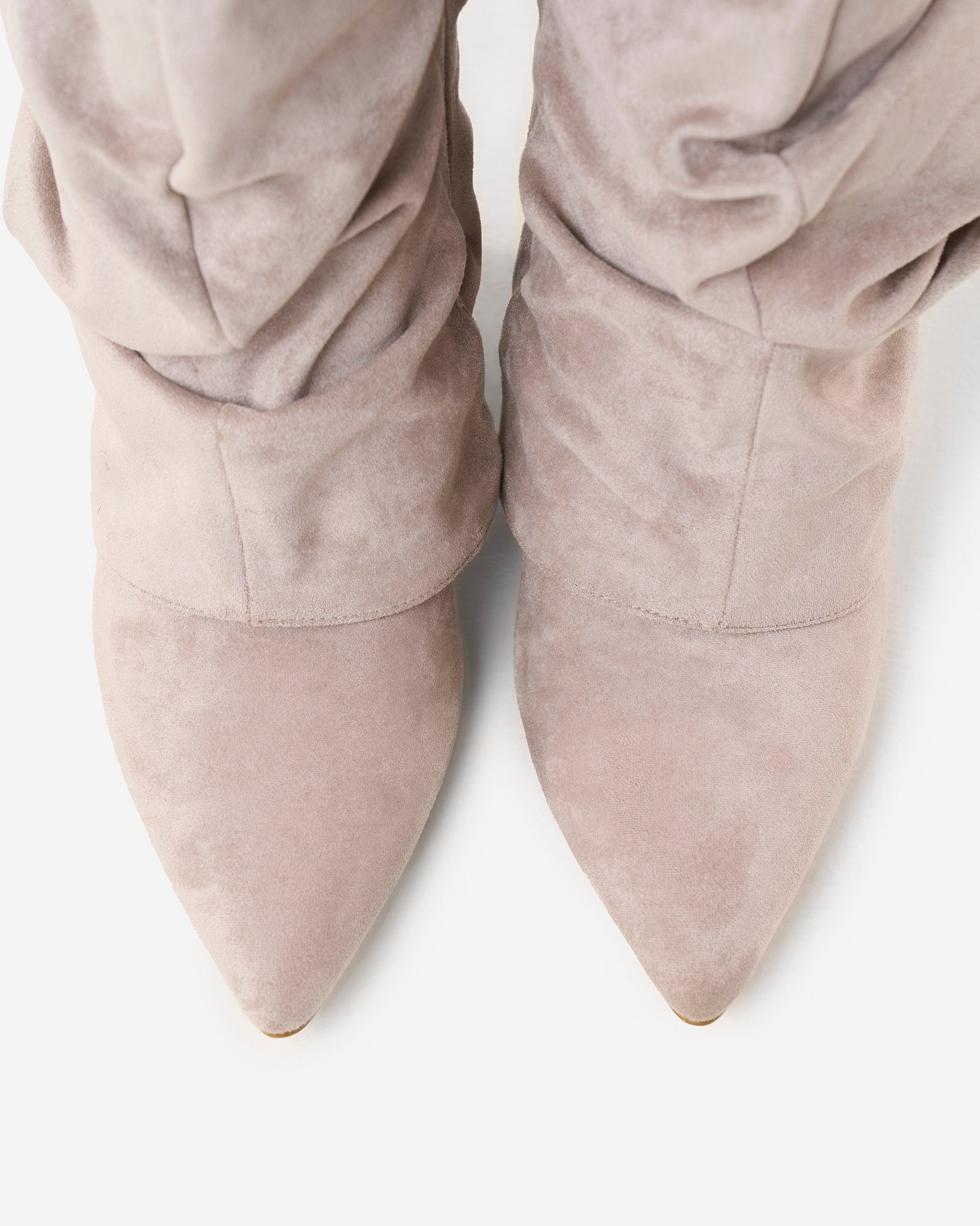 Lavista | Botas Slouchy de Ante hasta la Rodilla - Taupe