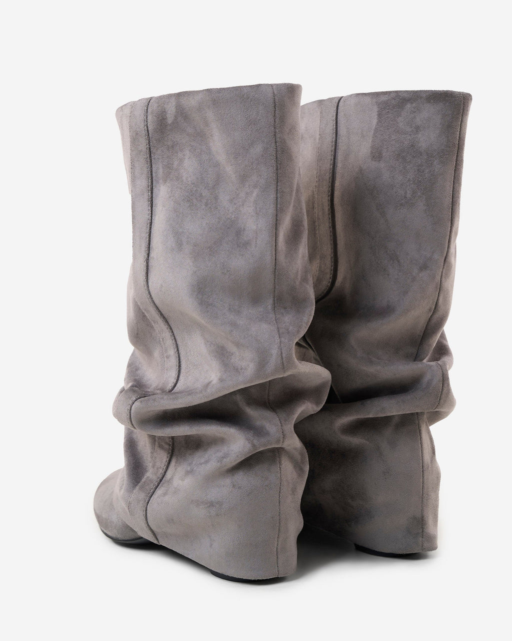 Emilia | Botas Slouchy de Ante - Gris