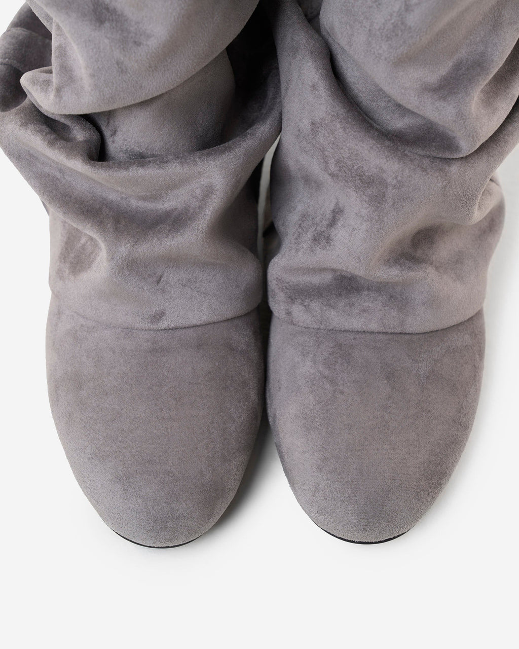 Emilia | Botas Slouchy de Ante - Gris