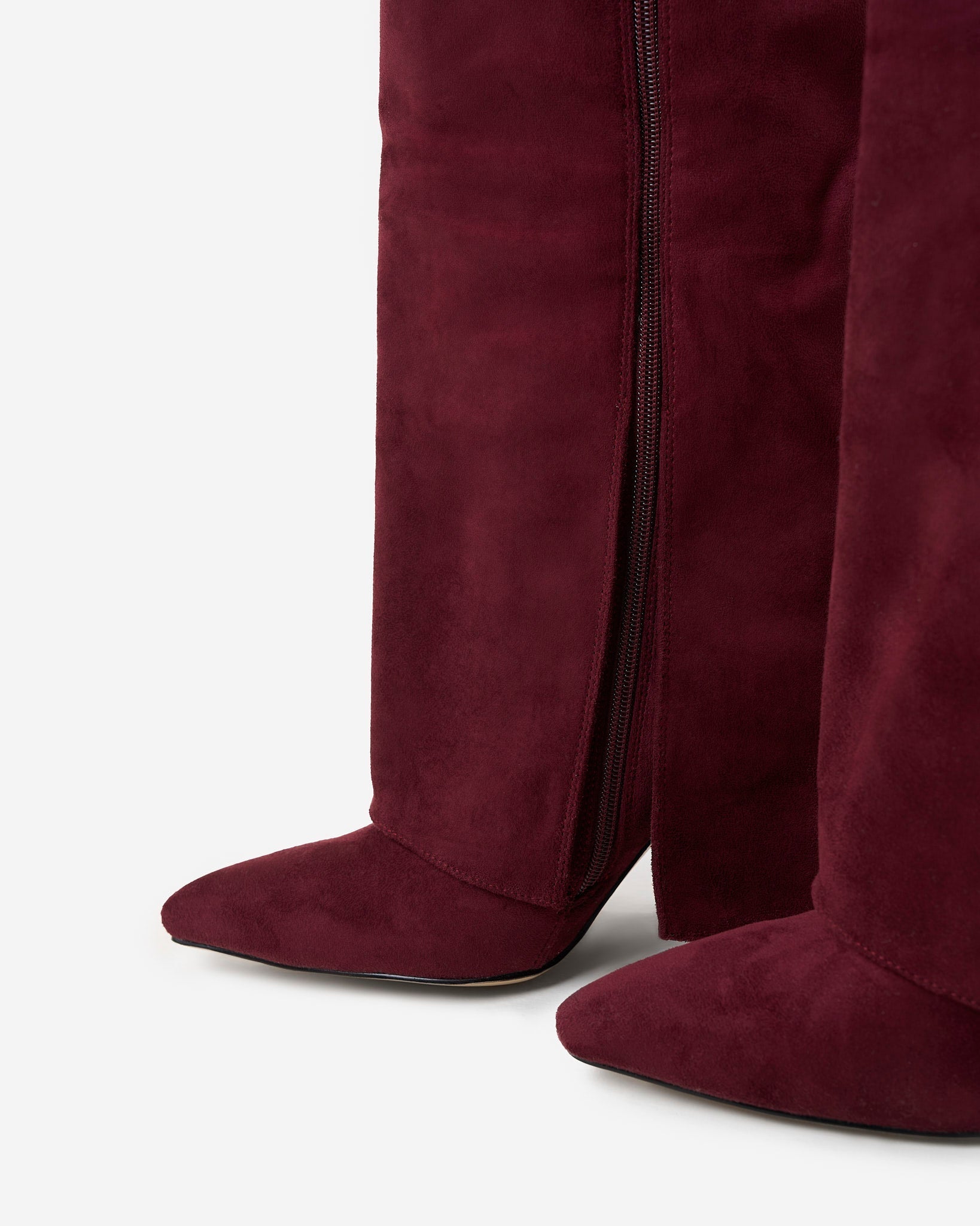 Lavista | Botas de Ante hasta la Rodilla - Burdeos
