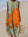 Tess™ Vestido Midi Oceánico