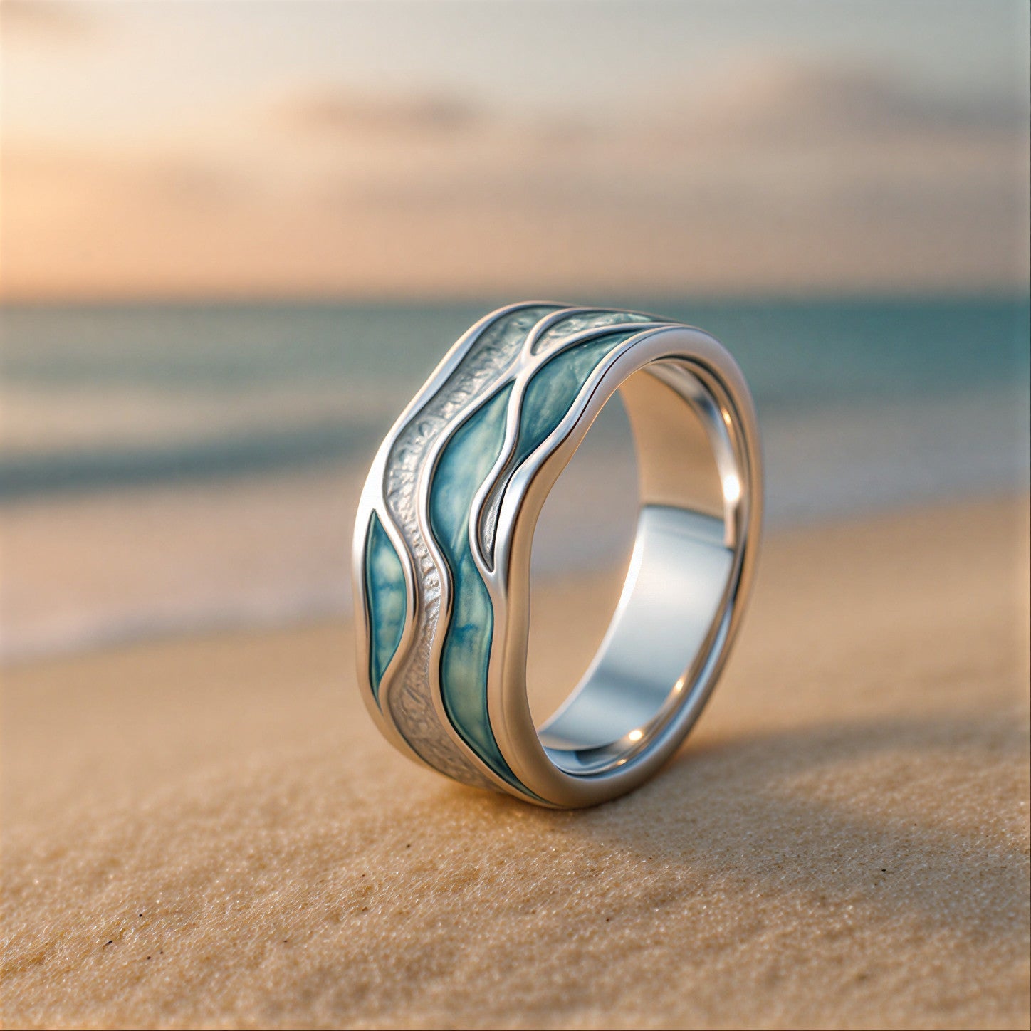 Anillo de Turquesa Ola del Océano