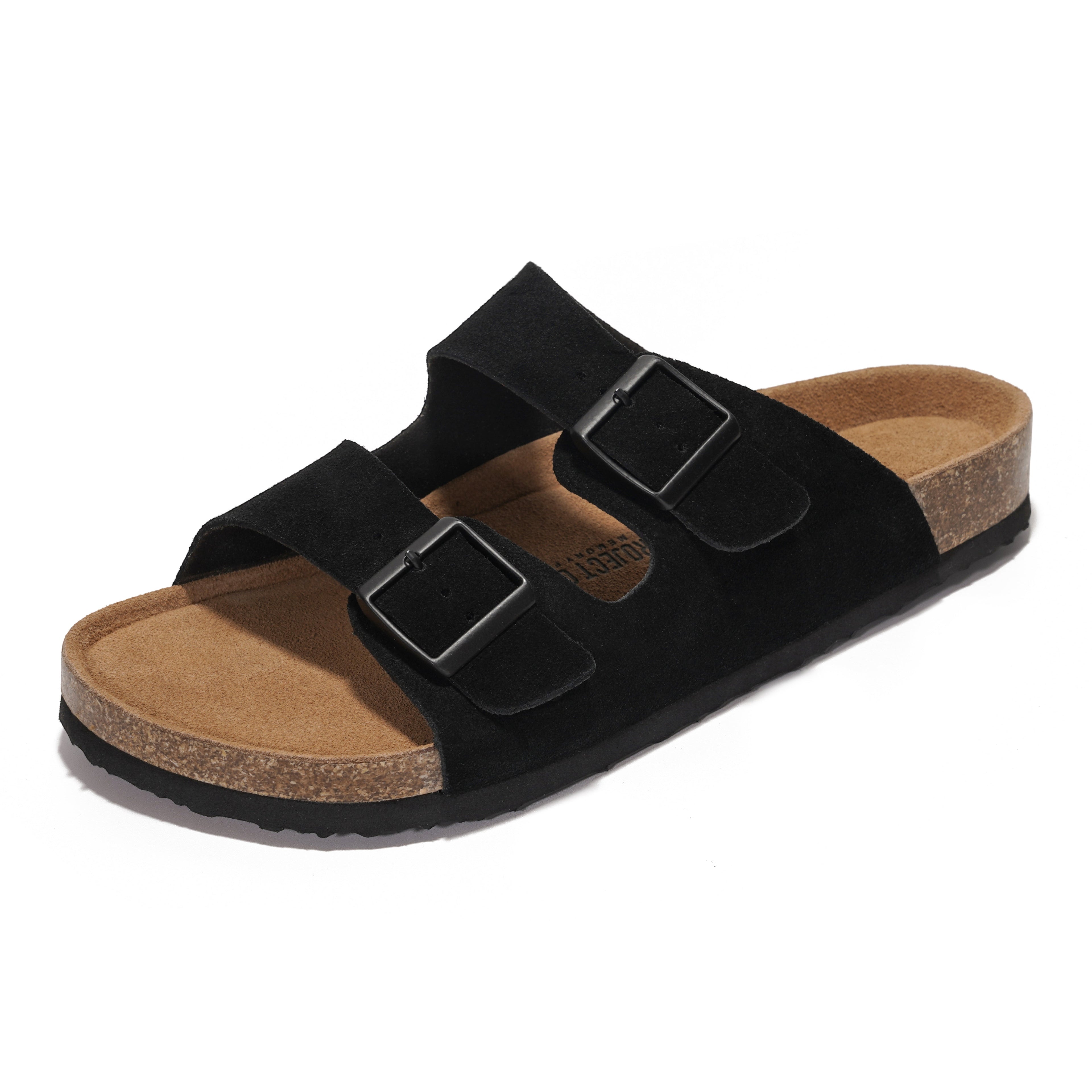 Heritage | Sandalias de Cuero Genuino 100% para Hombre | Memory Foam | Ligeras | Antideslizantes