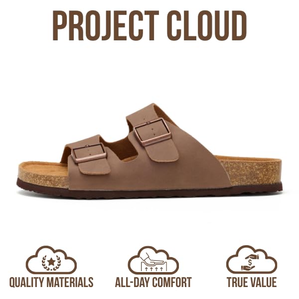 Heritage | Sandalias de Cuero Genuino 100% para Hombre | Memory Foam | Ligeras | Antideslizantes