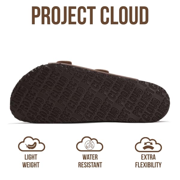 Heritage | Sandalias de Cuero Genuino 100% para Hombre | Memory Foam | Ligeras | Antideslizantes