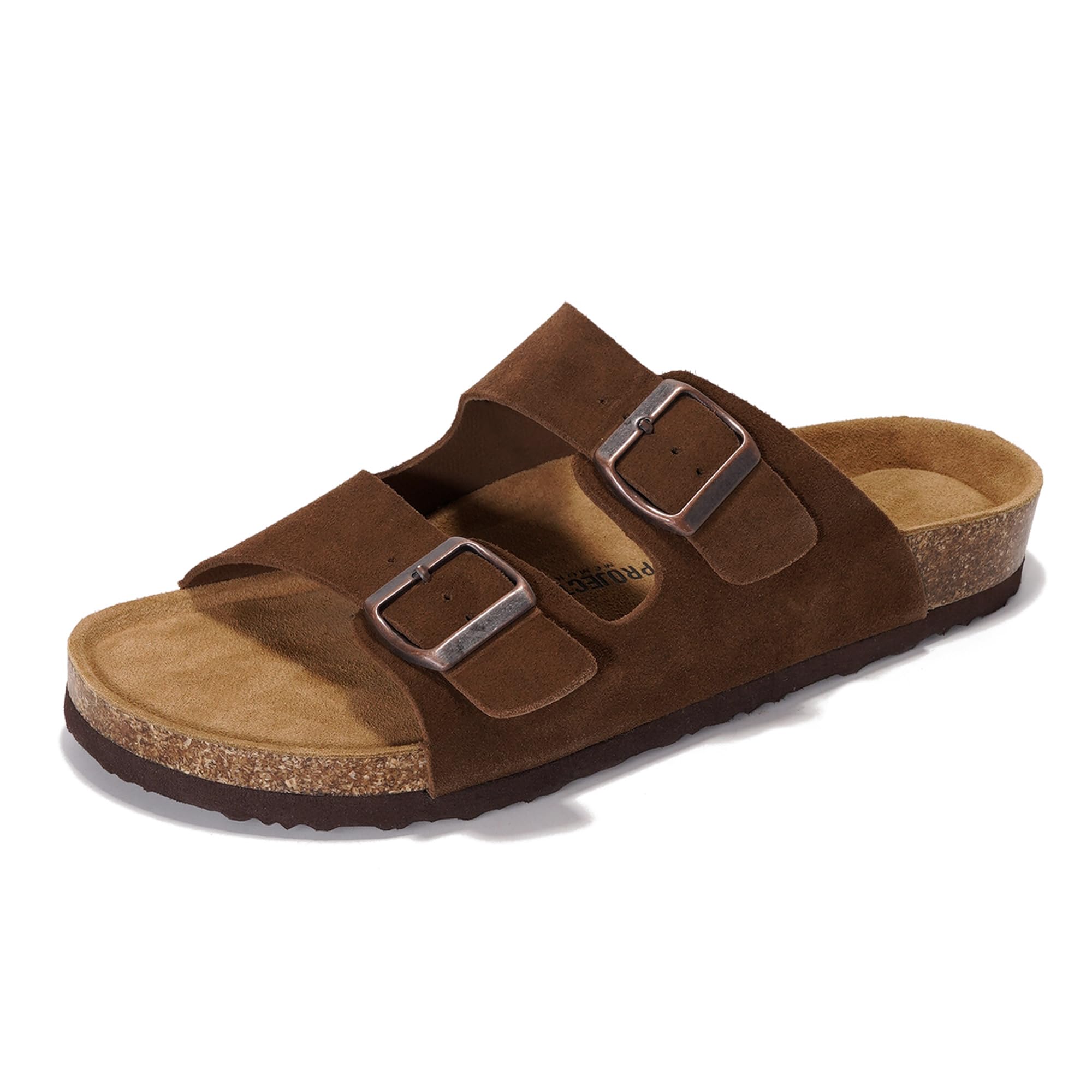 Heritage | Sandalias de Cuero Genuino 100% para Hombre | Memory Foam | Ligeras | Antideslizantes