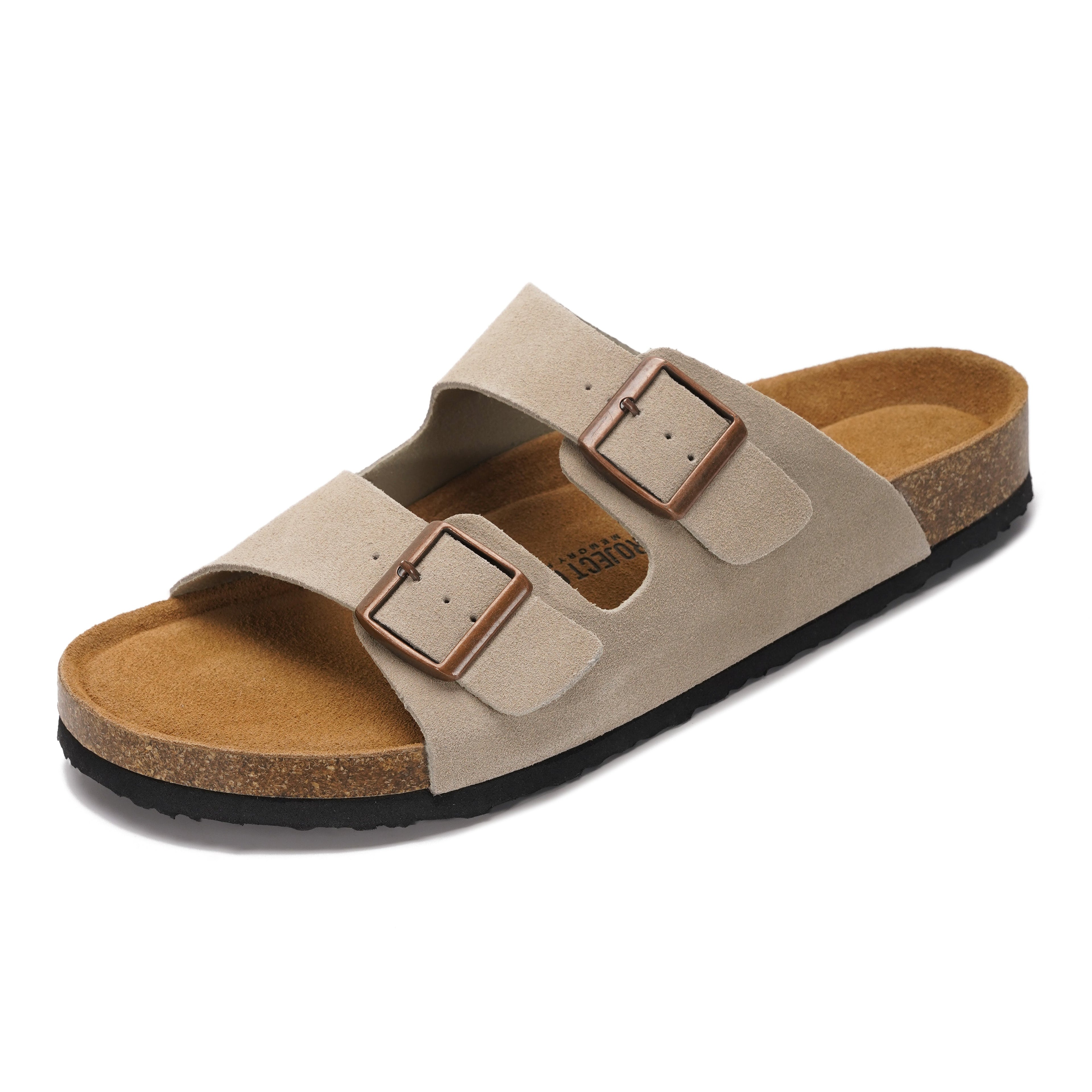 Heritage | Sandalias de Cuero Genuino 100% para Hombre | Memory Foam | Ligeras | Antideslizantes
