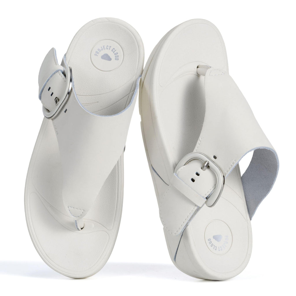 Arlee Buckle | Sandalias con Tira de Cuero | Hebilla Ajustable | Plantilla Suave | Ligeras | Antideslizantes