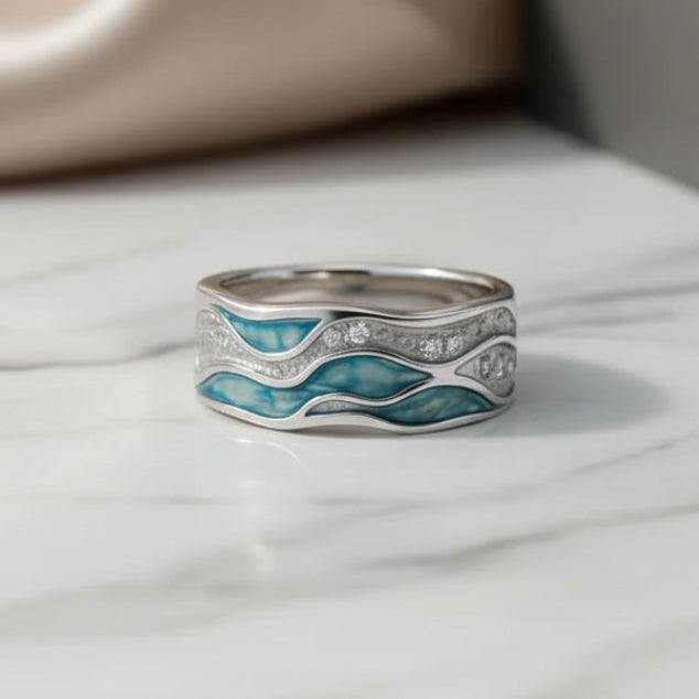 Anillo de Turquesa Ola del Océano
