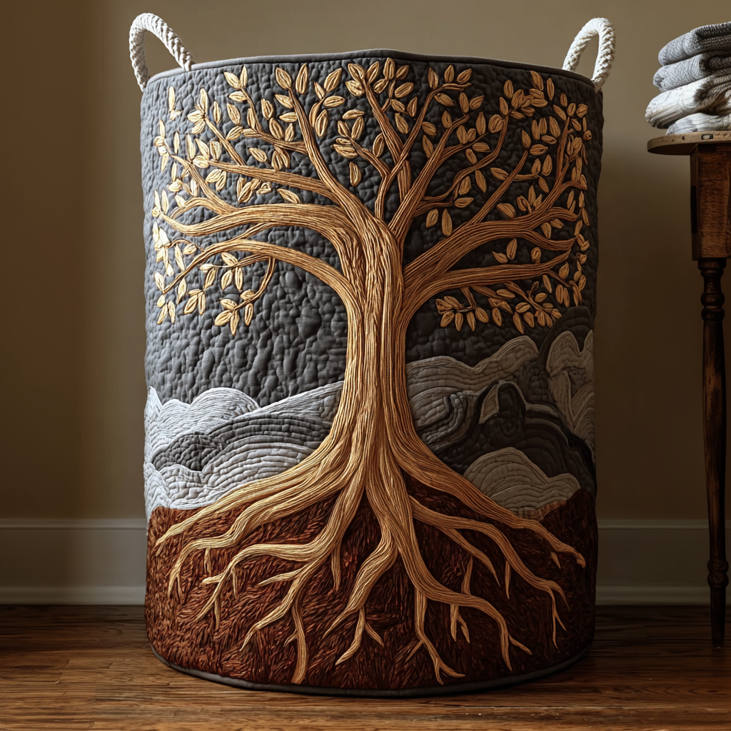 Árbol de la Vida | Cesto Artesanal de Ropa