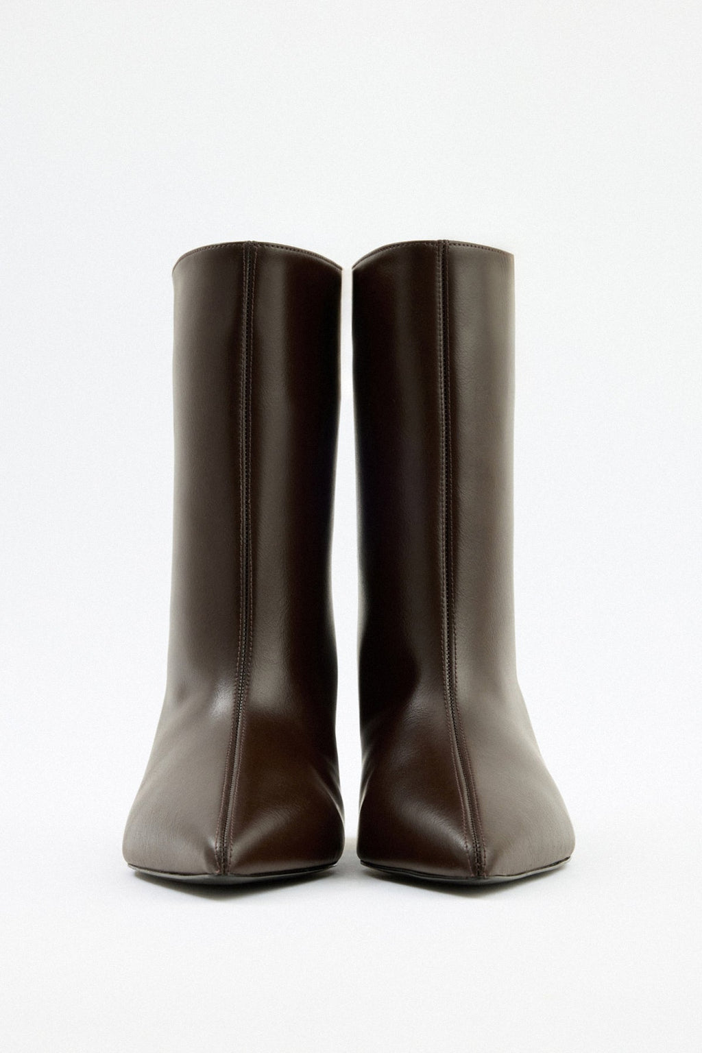 Aria | Botines de Cuero - Café Oscuro