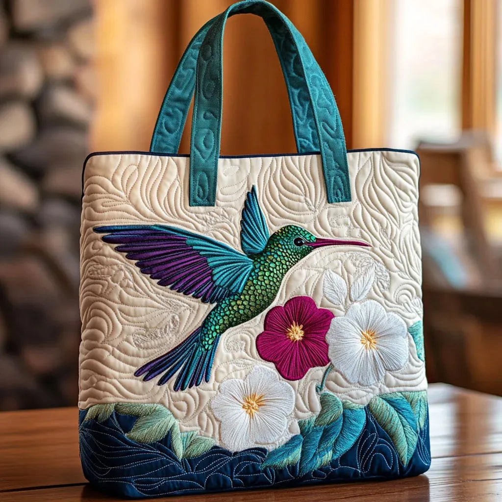 Bolso Artesanal | Colibrí y Flores