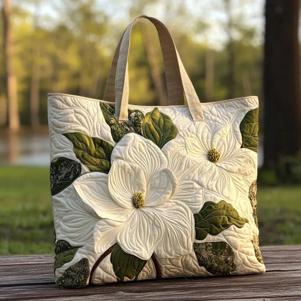 Bolso Artesanal | Flores Blancas