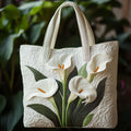Bolso Artesanal | Lirios Blancos