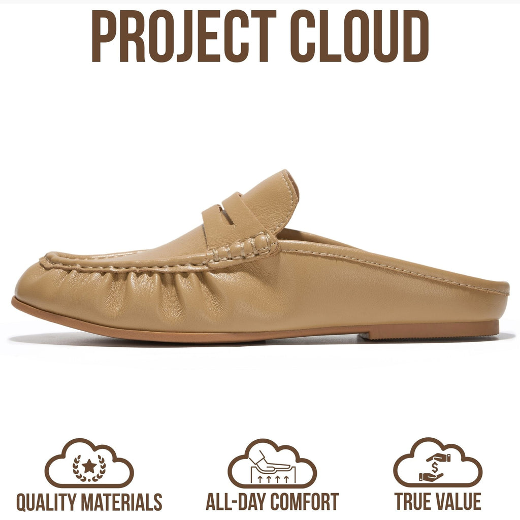 Becker | Mocasines Penny de Cuero Genuino 100% | Memory Foam | Ligeros | Antideslizantes