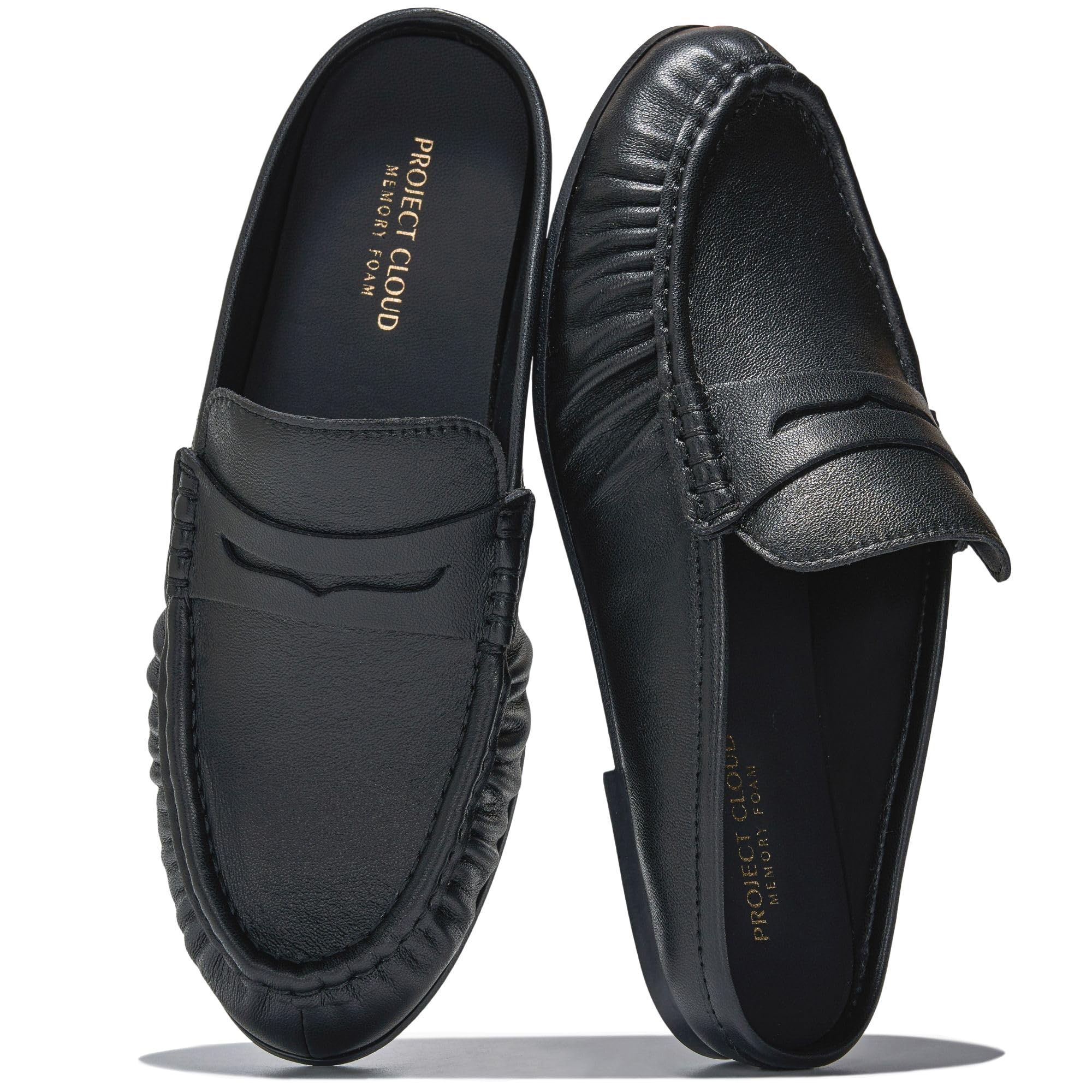 Becker | Mocasines Penny de Cuero Genuino 100% | Memory Foam | Ligeros | Antideslizantes