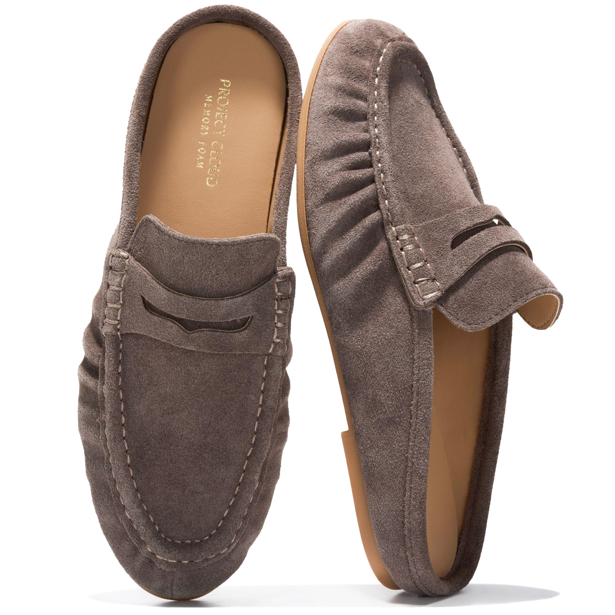 Becker | Mocasines Penny de Cuero Genuino 100% | Memory Foam | Ligeros | Antideslizantes