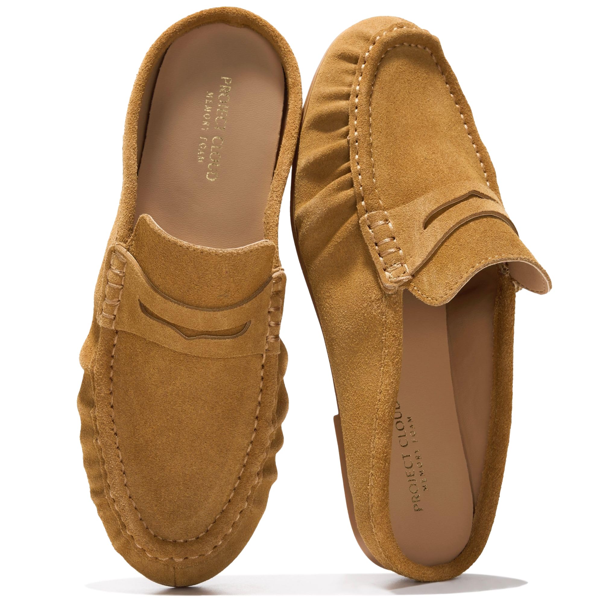 Becker | Mocasines Penny de Cuero Genuino 100% | Memory Foam | Ligeros | Antideslizantes