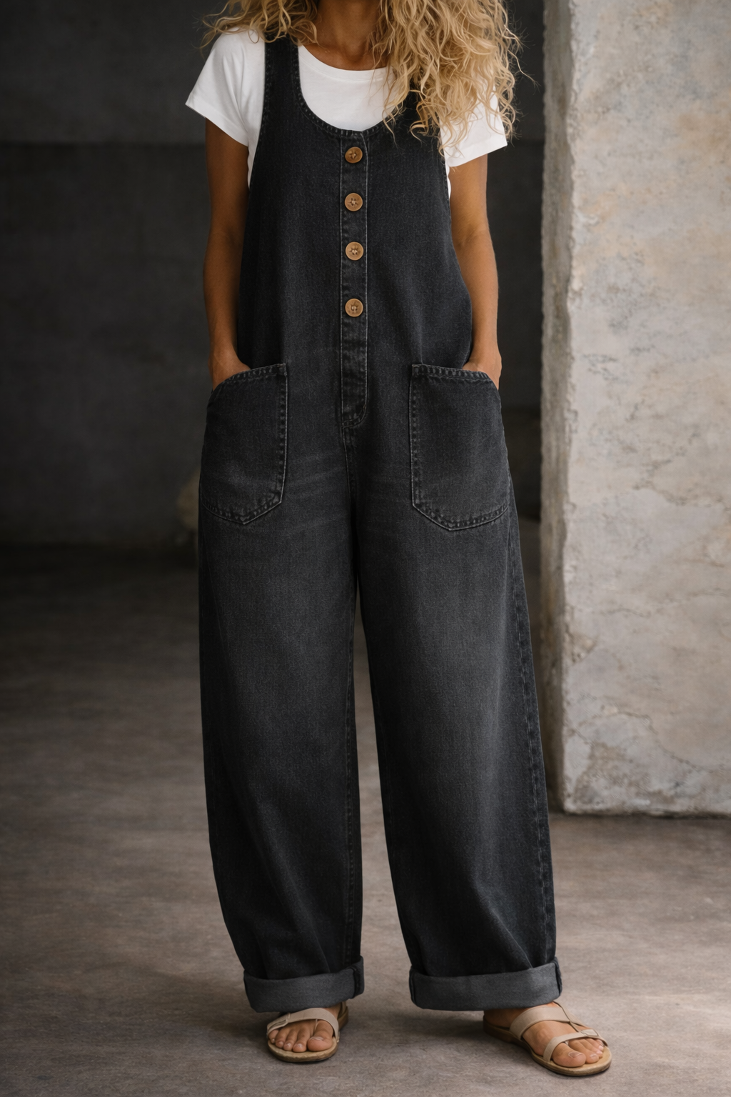 Bethany | Overol de Algodón Lavado Vintage