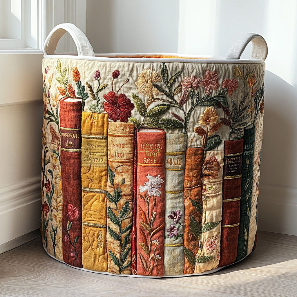 Jardín de Libros | Cesto Artesanal de Ropa