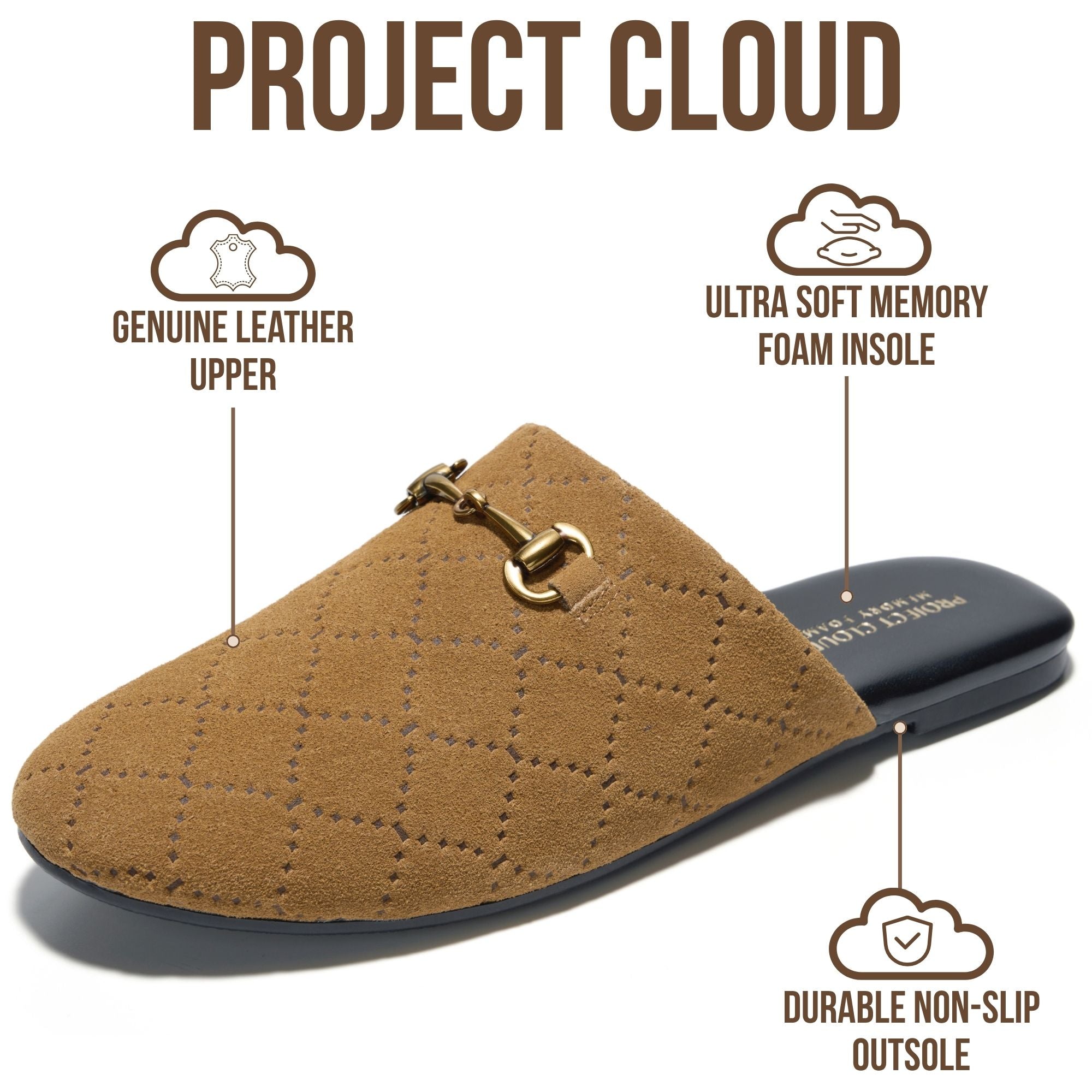 Cassidy | Mules con Bocado | Memory Foam | Ligeras | Antideslizantes