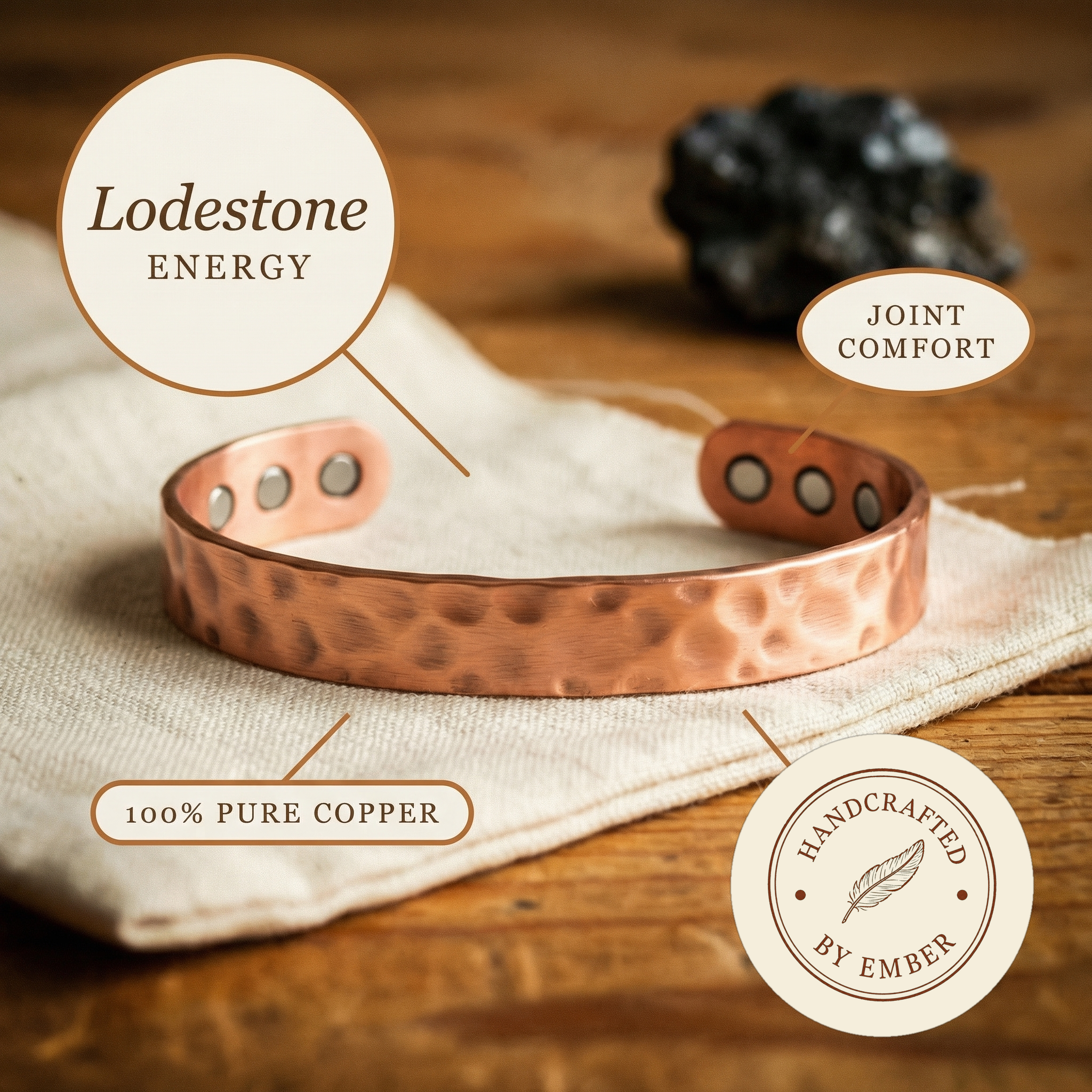 Pulsera de Cobre Ember's Lodestone