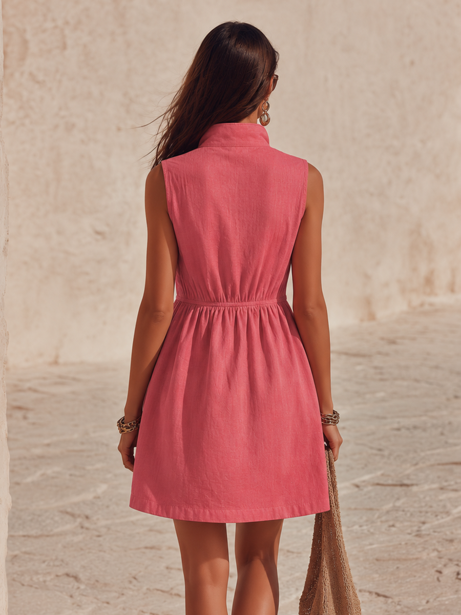 Mini Vestido Bohemio Chic sin Mangas