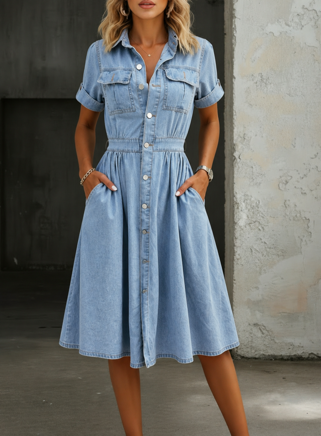 Deborah | Vestido de Manga Corta