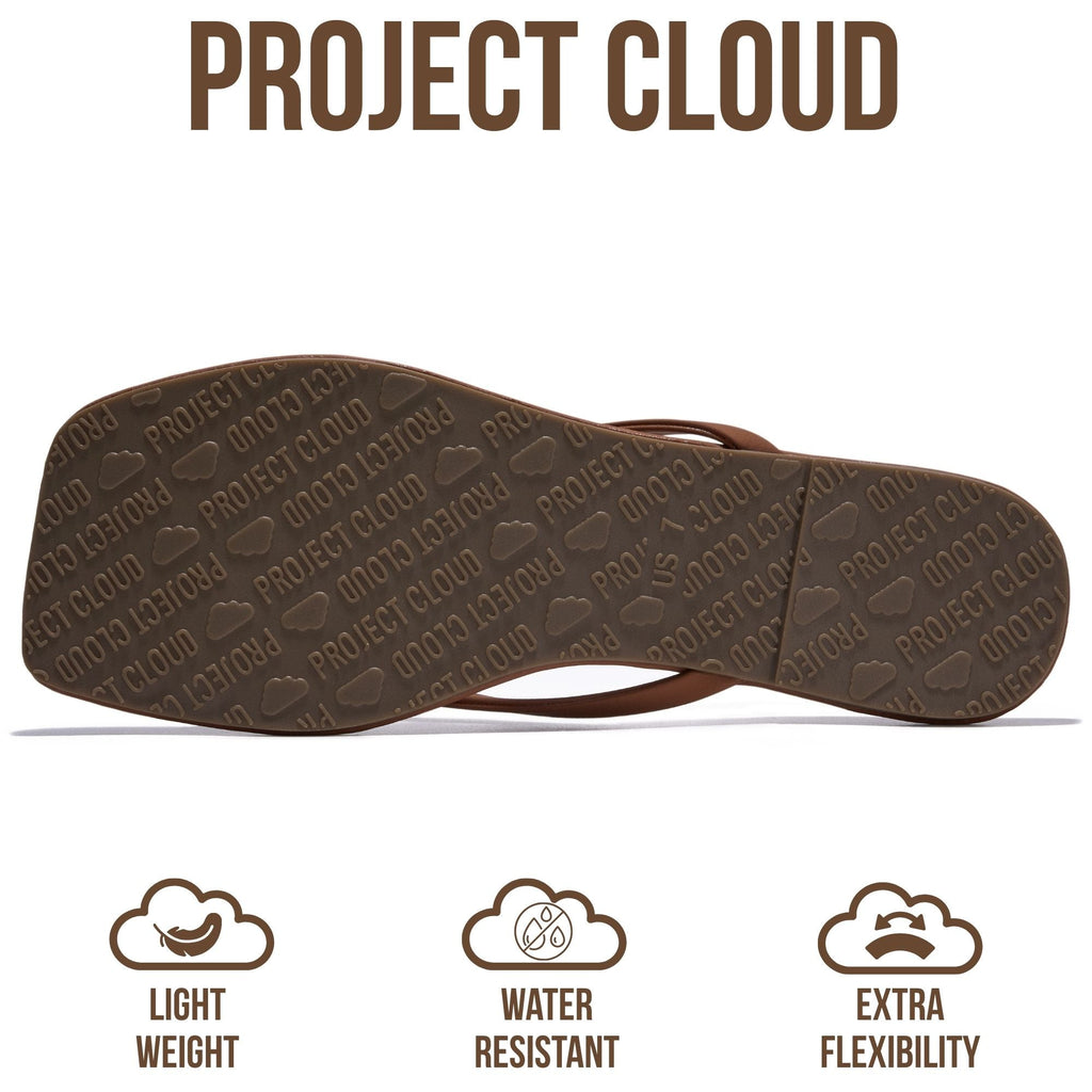 Dedication | Flip Flops con Punta Cuadrada | Memory Foam | Antideslizantes