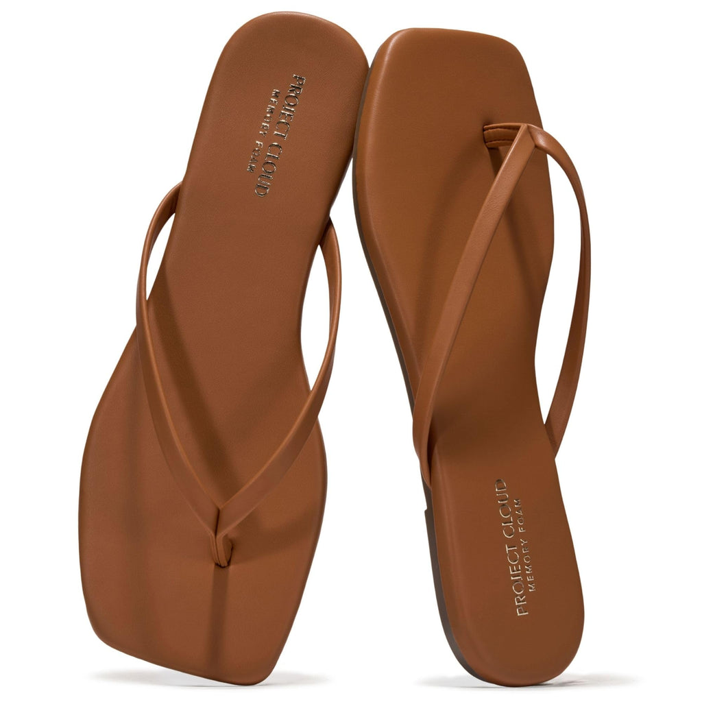 Dedication | Flip Flops con Punta Cuadrada | Memory Foam | Antideslizantes