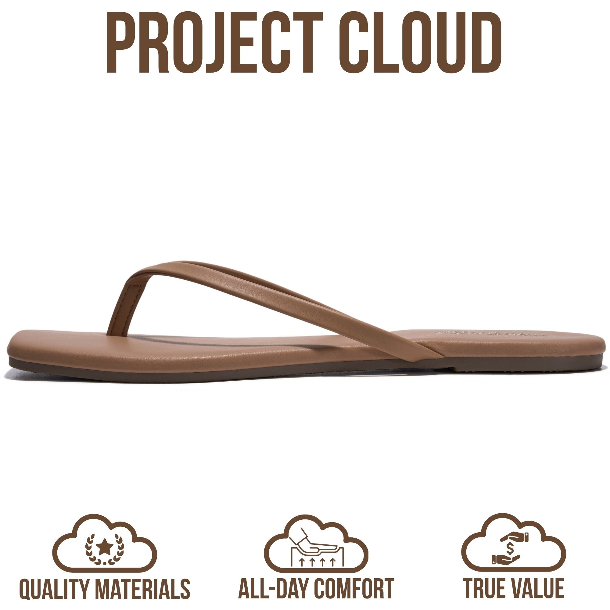 Dedication | Flip Flops con Punta Cuadrada | Memory Foam | Antideslizantes