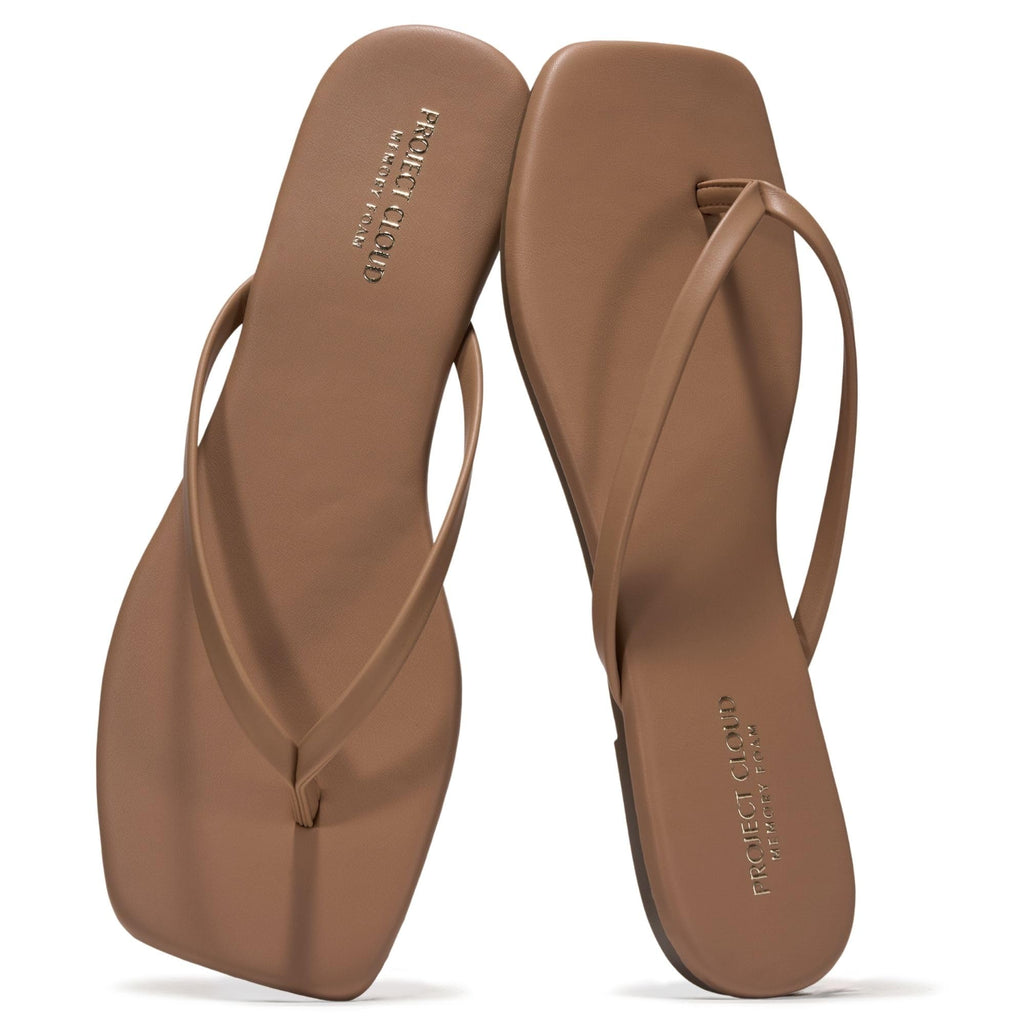 Dedication | Flip Flops con Punta Cuadrada | Memory Foam | Antideslizantes