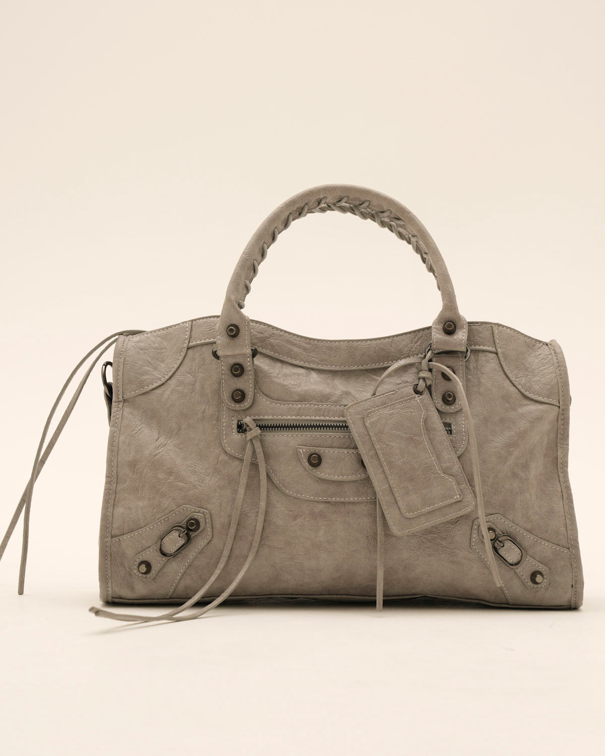Bolso It Girl Grande - Gris Claro