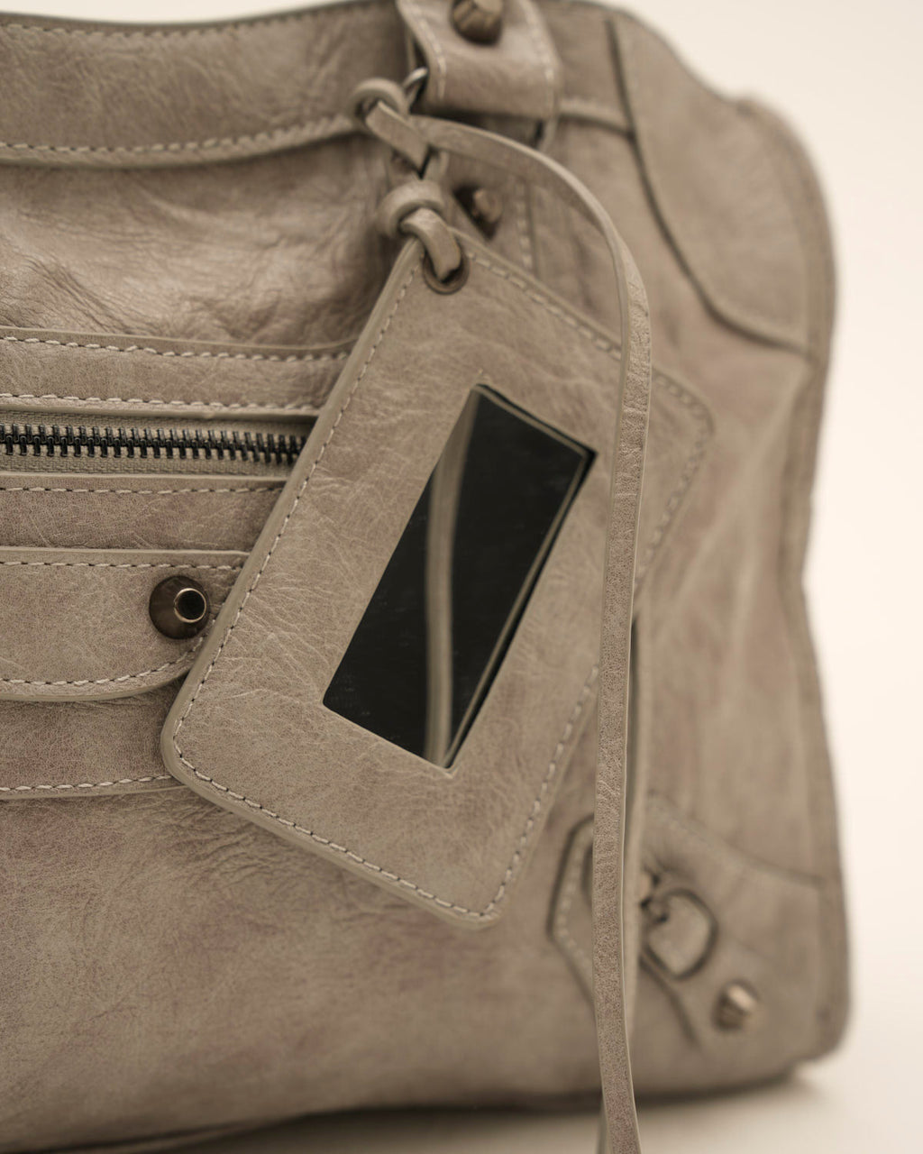 Bolso It Girl Grande - Gris Claro