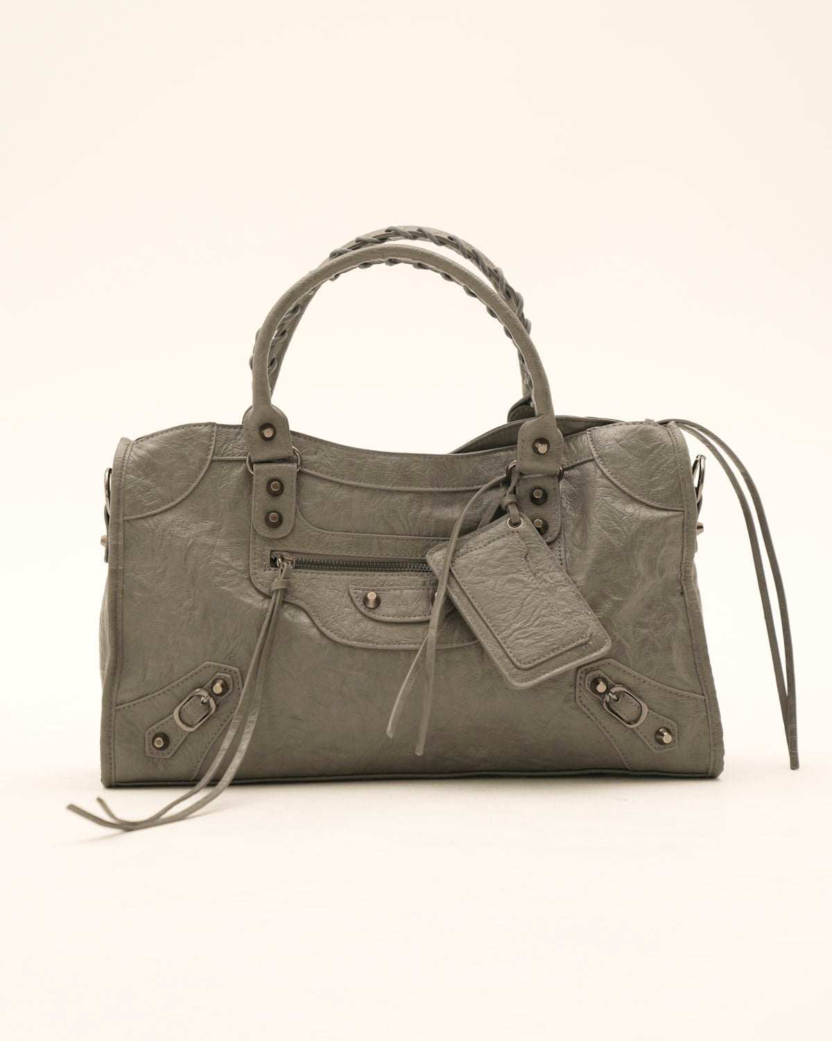 Bolso It Girl Grande - Gris Oscuro