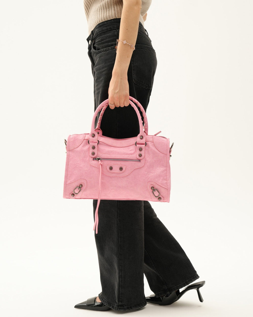 Bolso It Girl Mediano - Rosa Claro