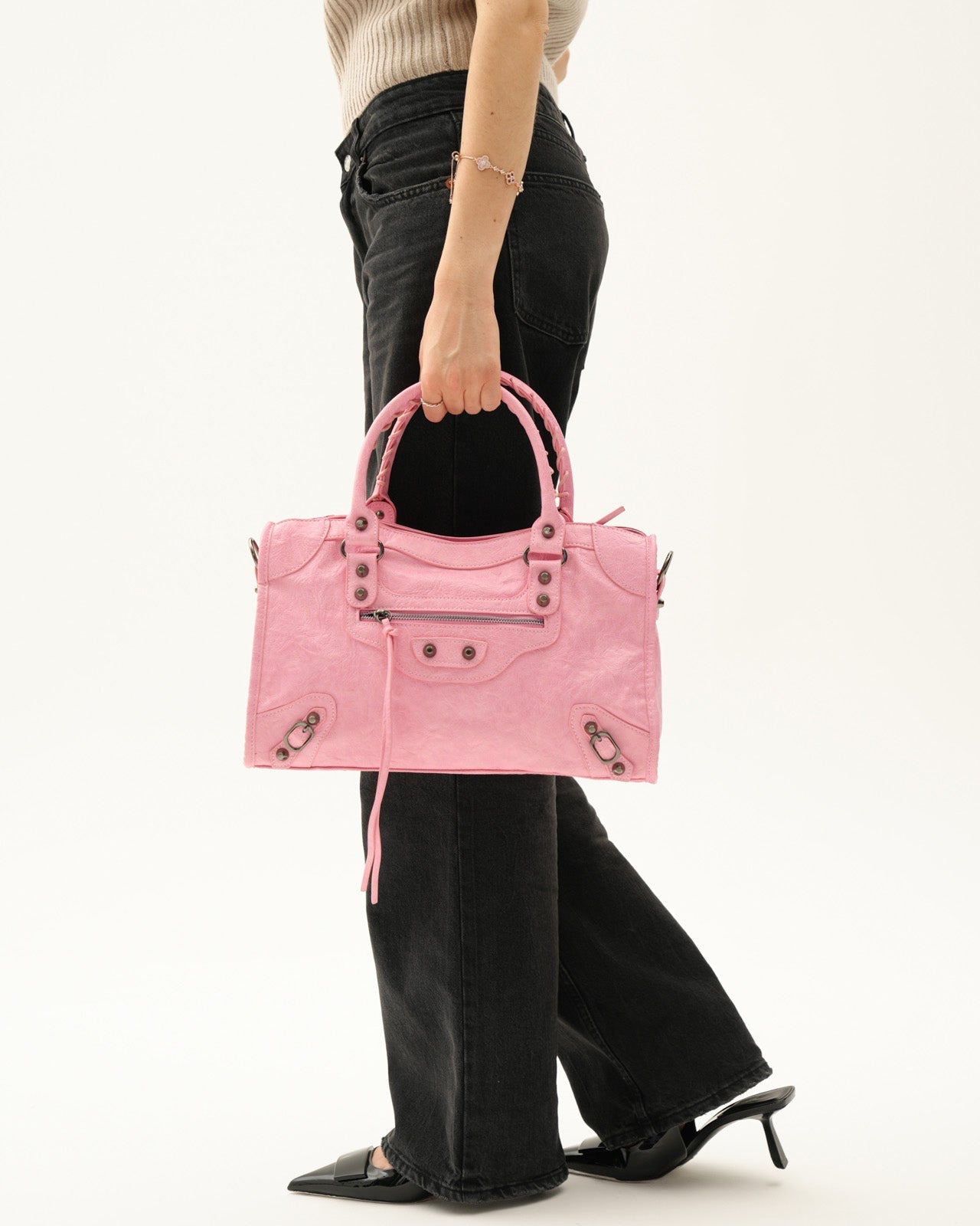 Bolso It Girl Mediano - Rosa Claro